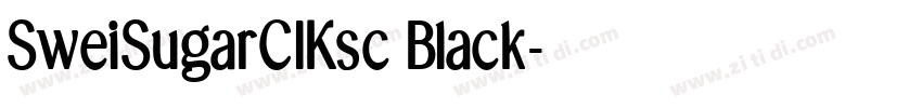 SweiSugarCIKsc Black字体转换